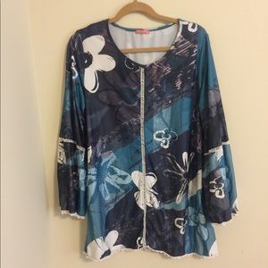 Simply Aster 1X above the knee dress